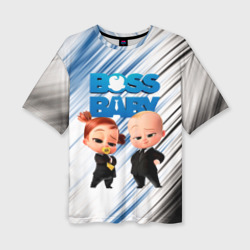 Женская футболка oversize 3D Босс Молокосос Boss Baby