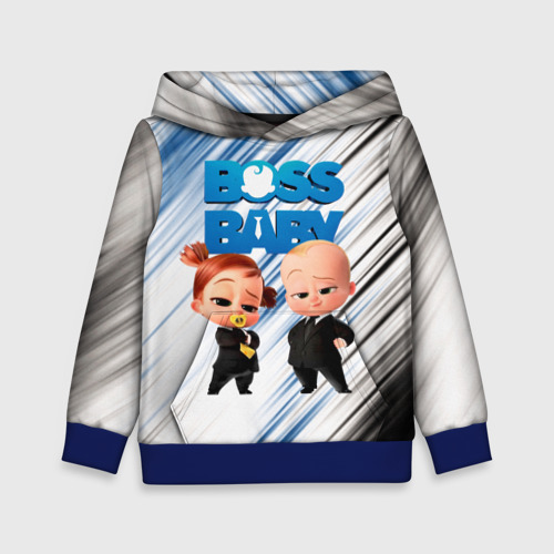 Детская толстовка 3D Босс Молокосос Boss Baby, цвет синий