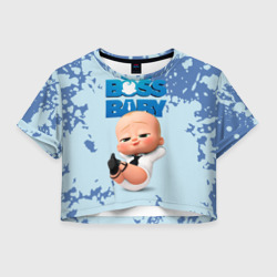 Женская футболка Crop-top 3D Boss Baby Босс Молокосос