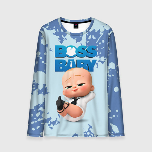 Мужской лонгслив 3D Boss Baby Босс Молокосос, цвет 3D печать