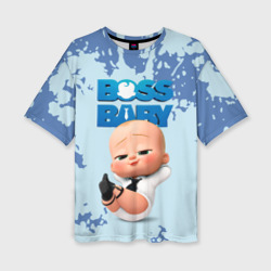 Женская футболка oversize 3D Boss Baby Босс Молокосос