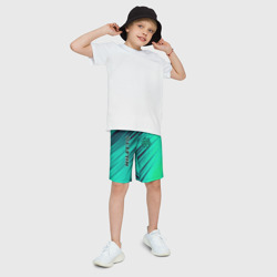 Детские спортивные шорты 3D Нилетто Niletto лого - фото 2
