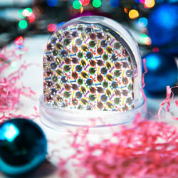 Игрушка Снежный шар Доберман красочный дизайн - фото 2