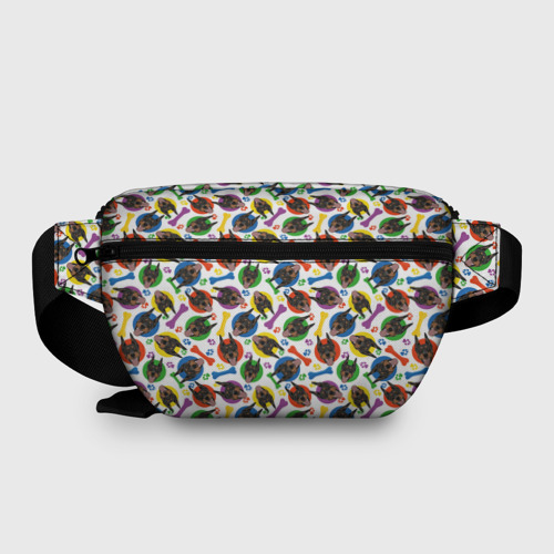 Поясная сумка 3D Доберман красочный дизайн - фото 2