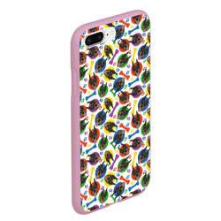 Чехол для iPhone 7Plus/8 Plus матовый Доберман красочный дизайн - фото 2