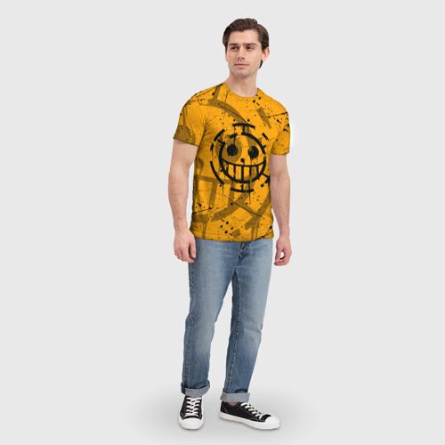 Мужская футболка 3D One piece пираты лого, цвет 3D печать - фото 5