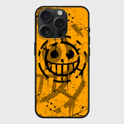 Чехол силиконовый для Apple iPhone 15 Pro матовый One piece пираты лого