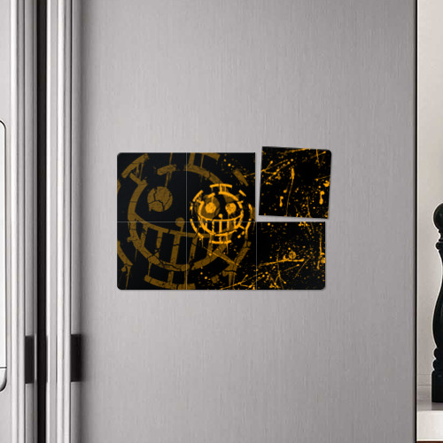Магнитный плакат 3Х2 Ван Пис пираты жёлтый лого - фото 4