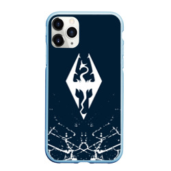 Чехол для iPhone 11 Pro Max матовый The Elder Scrolls skyrim эмблема дракона