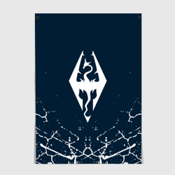 Постер The Elder Scrolls skyrim эмблема дракона
