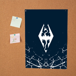 Постер The Elder Scrolls skyrim эмблема дракона - фото 2