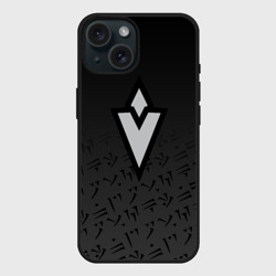 Чехол силиконовый для Apple iPhone 15 матовый TES skyrim quest Mark значок задания