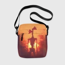 Сумка через плечо 3D Сиреноголовый на закате