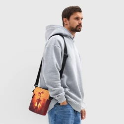 Сумка через плечо 3D Сиреноголовый на закате - фото 2