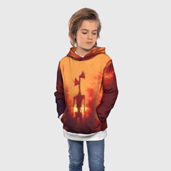 Детская толстовка 3D Сиреноголовый на закате - фото 2