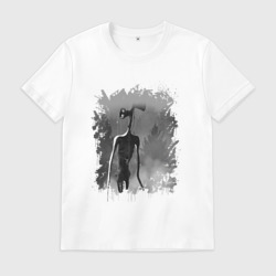 Мужская футболка хлопок Сиреноголовый в тумане