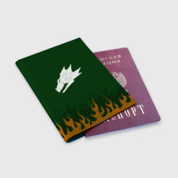 Обложка для паспорта матовая кожа Саламандры цвет легиона - фото 2