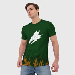 Мужская футболка 3D Саламандры цвет легиона - фото 2