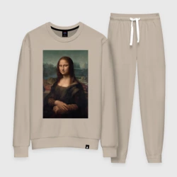 Женский костюм хлопок Работа Леонардо да Винчи Мона Лиза дель Джокондо 1503-1506