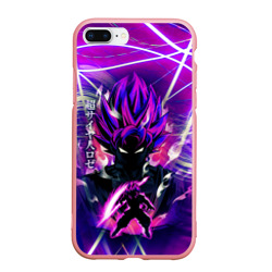 Чехол для iPhone 7Plus/8 Plus матовый Гоку Блек Anime Dragon Ball Super Saiyan