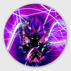 Круглый коврик для мышки Гоку Блек Anime Dragon Ball Super Saiyan