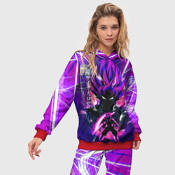 Женский костюм с толстовкой 3D Гоку Блек Anime Dragon Ball Super Saiyan - фото 2