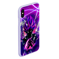 Чехол для iPhone XS Max матовый Гоку Блек Anime Dragon Ball Super Saiyan - фото 2