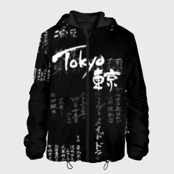 Мужская куртка 3D Токио Надпись Иероглифы Япония |Tokyo