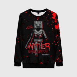 Женский свитшот 3D Wither skeleton