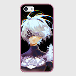 Чехол для iPhone 5/5S матовый Венецианская девушка Nier Automata 2b