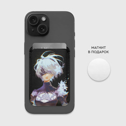 Картхолдер Magsafe магнитный Венецианская девушка Nier Automata 2b - фото 2