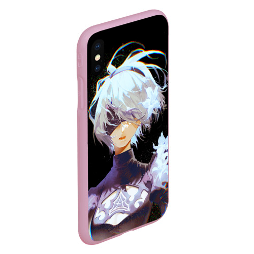 Чехол для iPhone XS Max матовый Венецианская девушка Nier Automata 2b, цвет розовый - фото 3