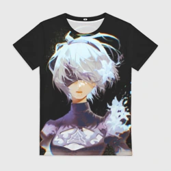 Женская футболка 3D Венецианская девушка Nier Automata 2b