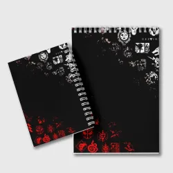 Блокнот Destiny 2 red & white pattern logo - фото 2