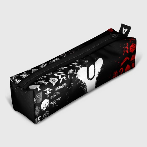 Пенал школьный 3D Destiny 2 red & white pattern logo