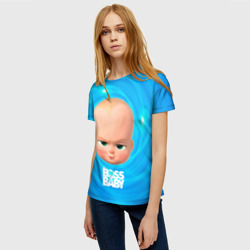 Женская футболка 3D Голова Босса молокососа - фото 2