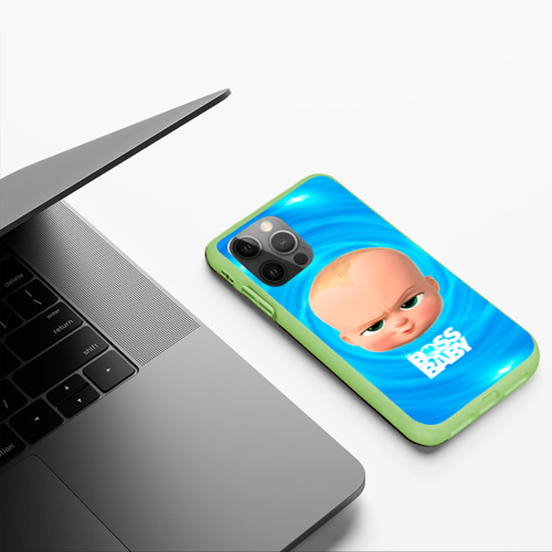 Чехол для iPhone 12 Pro Max с принтом Голова Босса молокососа, фото #5