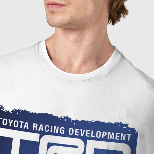 Мужская футболка хлопок Toyota Racing Development, desert, цвет белый - фото 6