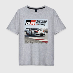 Мужская футболка хлопок Oversize Toyota Gazoo Racing - легендарная спортивная команда