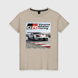 Женская футболка хлопок Toyota Gazoo Racing - легендарная спортивная команда