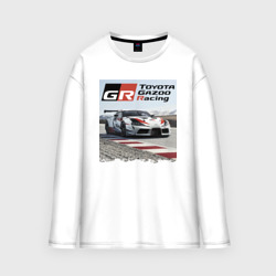 Женский лонгслив oversize хлопок Toyota Gazoo Racing - легендарная спортивная команда