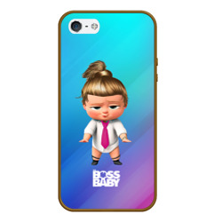 Чехол для iPhone 5/5S матовый Boss baby  girl