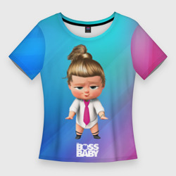 Женская футболка 3D Slim Boss baby  girl