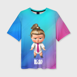 Женская футболка oversize 3D Boss baby  girl