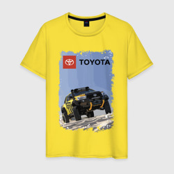 Мужская футболка хлопок Toyota Racing Team, desert competition