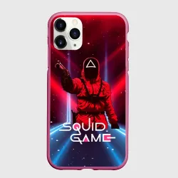 Чехол для iPhone 11 Pro матовый Игра в кальмара - выстрел