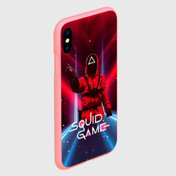 Чехол для iPhone XS Max матовый Игра в кальмара - выстрел - фото 2