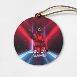 Деревянная игрушка круг Игра в кальмара - выстрел