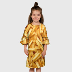Детское платье 3D Картошка фри/Фастфуд - фото 2