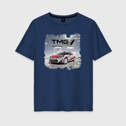 Женская футболка хлопок Oversize Toyota TMG racing team Germany